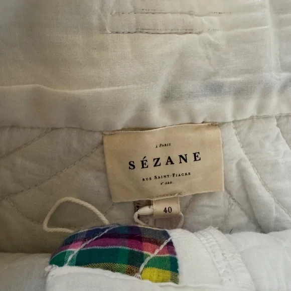 Sezane plaid quilted shorts - Picture 3 of 3